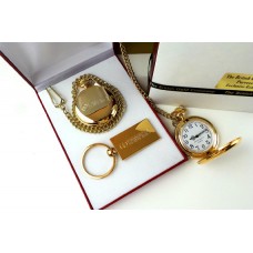 Yamaha 24k Gold Clad Pocket Watch and Keyring Yamaha 24k Gold Clad Pocket Watch and Keyring